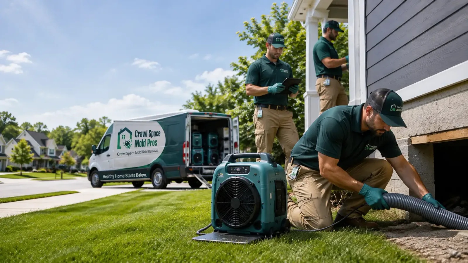 Crawl Space Mold Removal in University Park, IA